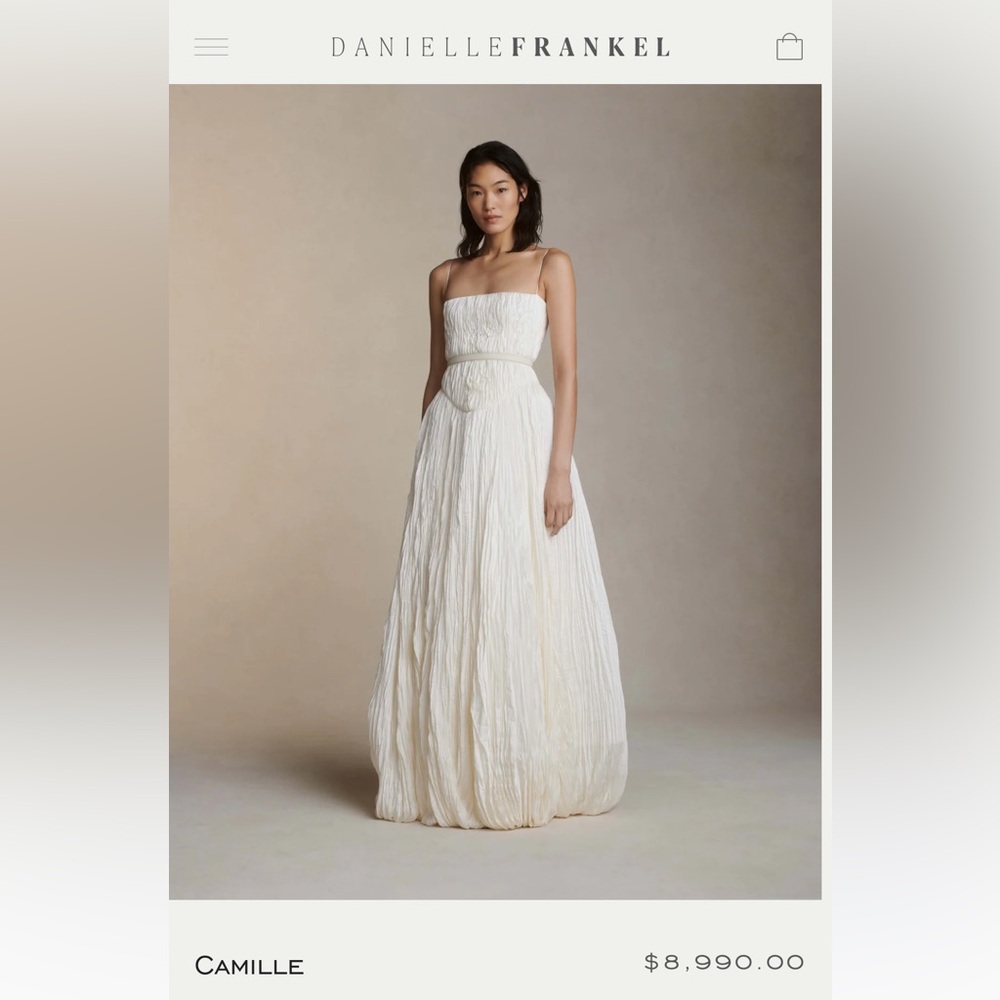 Camielle Strapless White Maxi Dress